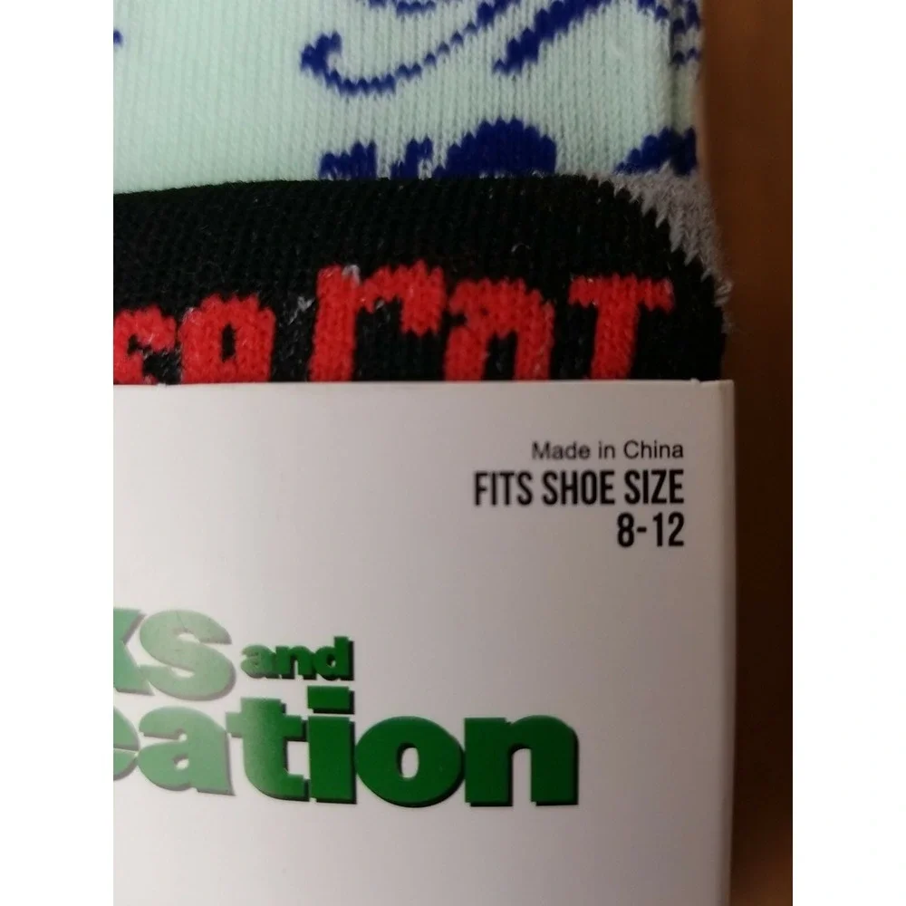 Parks & Recreation Vote for Knope Men's Crew Socks 6 Pair Shoe Size 8-12 NEW